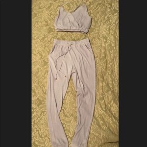 Crop and jogger pant set